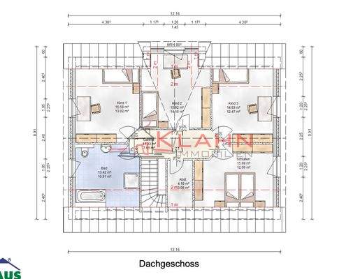 Grundriss Dachgeschoss