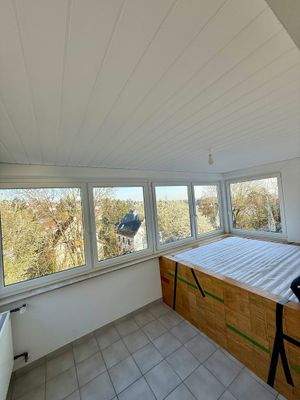 Veranda im Obergeschoss