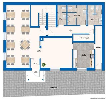 Grundriss vom Erdgeschoss