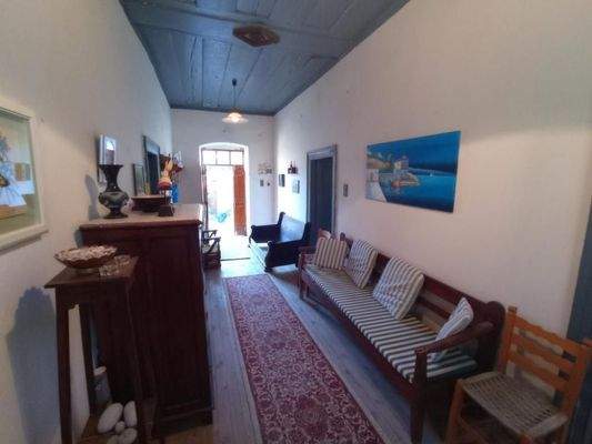 Kreta, Neapoli: Großes Steinhaus mit unvollendetem Gästehaus, Olivenhain und Garten zu verkaufen