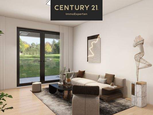 Wohnzimmer mit Terrassenzugang