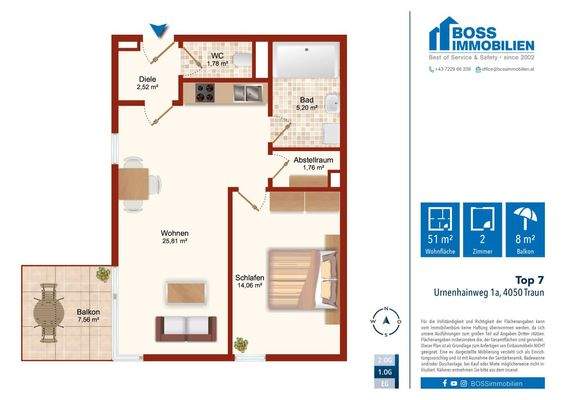 Grundriss Urnenhainweg 1a_Top 7