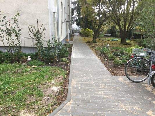 Ansicht Zugang zu Hauseingang