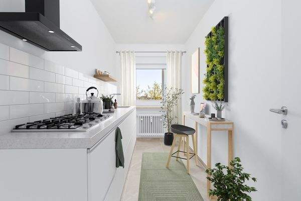 Küche mit EInrichtungsbeispiel