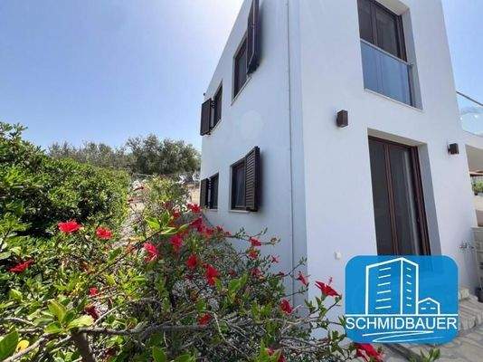 Kreta, Listaros: Modern gebaute Villa mit herrlichem Meerblick