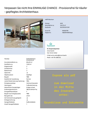 Expose Hinweis Inserat