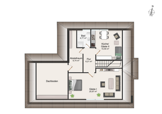 Grundriss Dachgeschoss