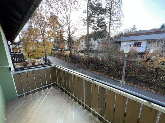 Balkon der Wohnung im Obergeschoss