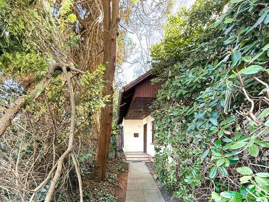 Blick auf das Grundstück