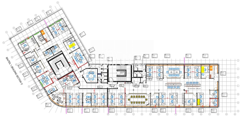 Grundriss 6. OG - 871 m²