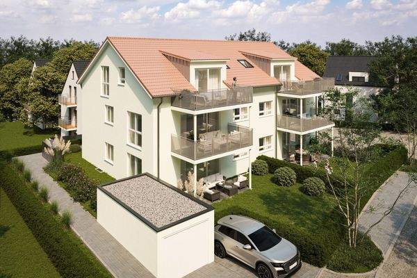 Modernes Mehrfamilienhaus