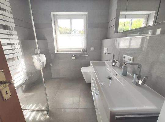 EG Bad mit TOTO Neorest Toilette und Dusche Bild 1