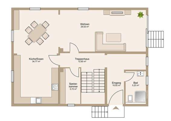 Großzügiges Erdgeschoss