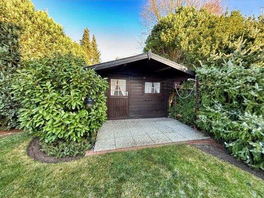 Gartenhaus mit Gartendusche