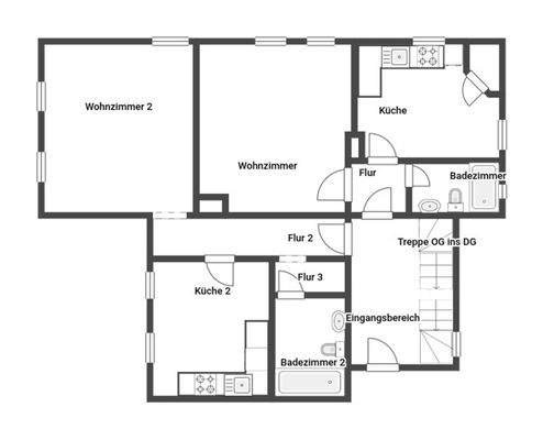 Grundriss Skizze 1. OG