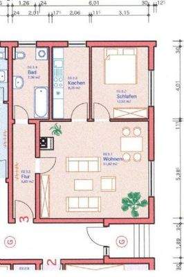 Grundriss oberer Wohnbereich