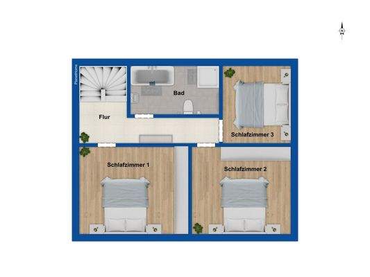 Grundriss Obergeschoss