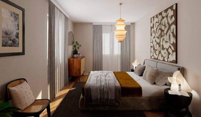 Im Schlafzimmer erwarten Sie erholsame Nächte