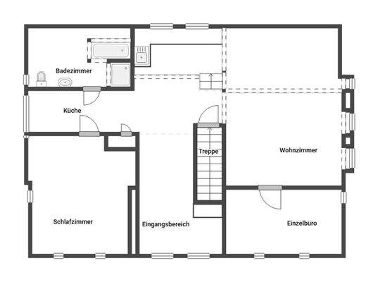 Grundriss Skizze Dachgeschoss