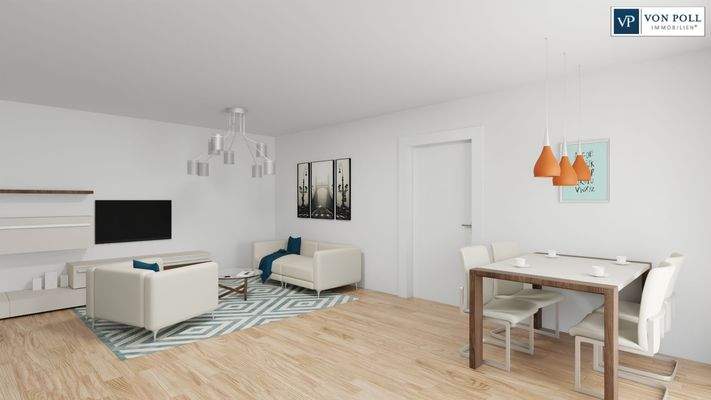 Ansicht Wohnen / Essen / Kochen