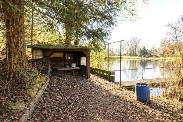 Garten mit Teichzugang