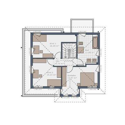 Grundriss Obergeschoss