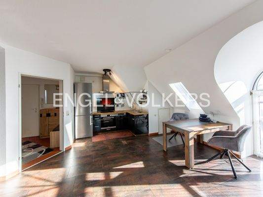 Küchenzeile passgenau integriert