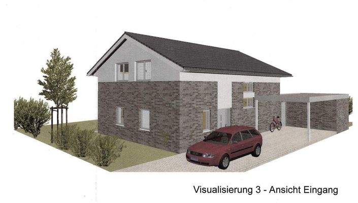 Visualisierung Außen Ansicht Eingang