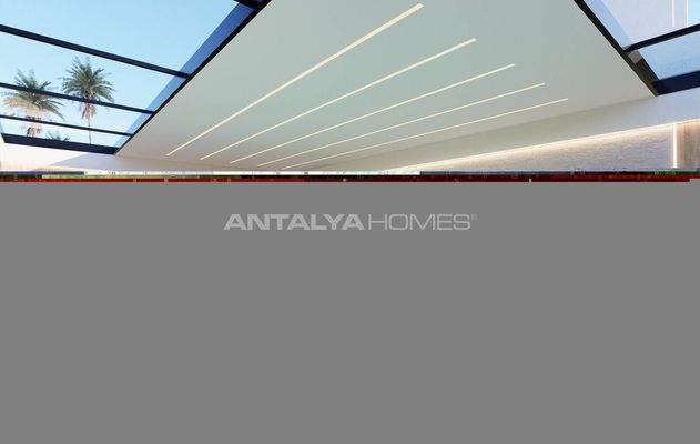 Flats with Aqua Park and Pool Access in Altıntaş Antalya