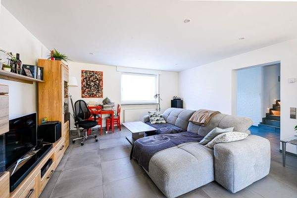 die Loungeecke im Wohnzimmer