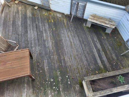 große Terrasse Garten