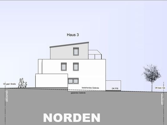 Ansicht Norden Haus 3