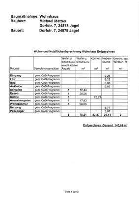 Wohn/Nutzflächen EG