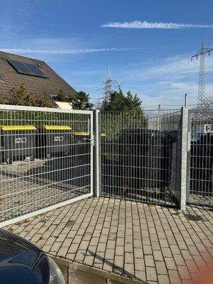 abgesperrter Bereich für Müll