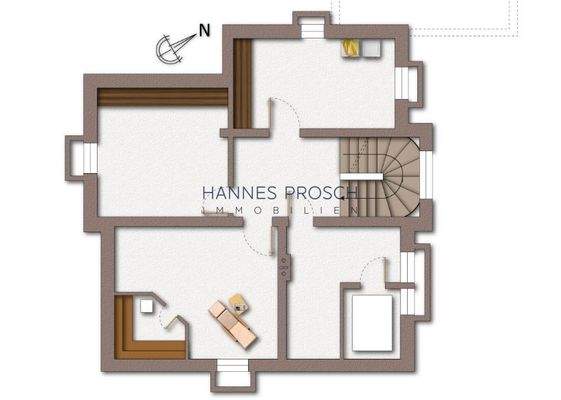 Grundriss KG möbliert
