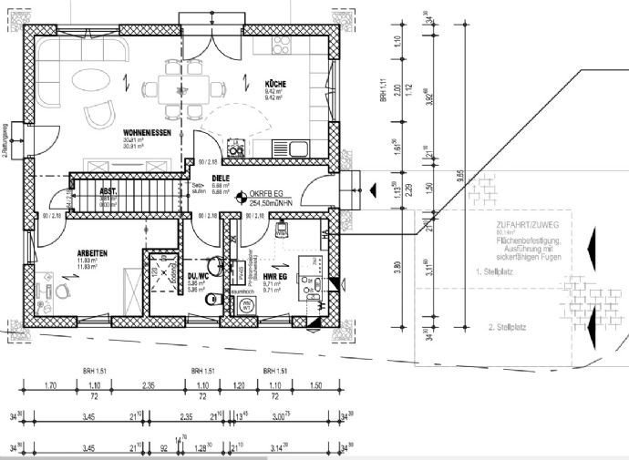 freistehendes EFH mit EBK, PV, Speicher, Pool, Garage, E-Ladestation & großem Garten