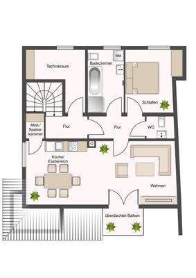 Grundriss Dachgeschoss Neubau