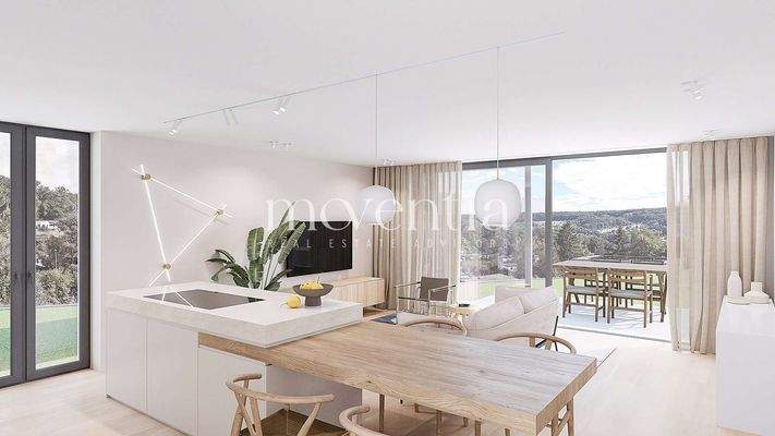 Visualisierung Küche/Wohnbereich