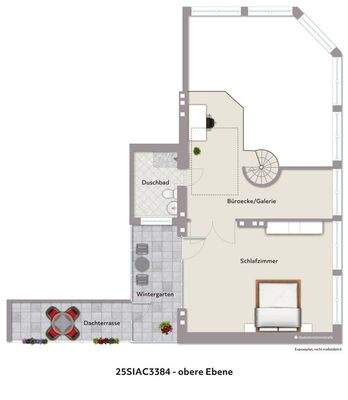 Grundriss obere Ebene vis. 3384