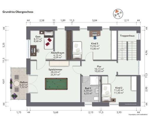 Grundriss Obergeschoss