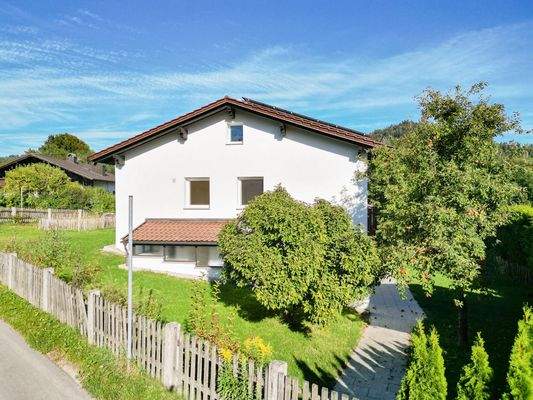 Überdachter Eingang