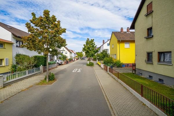 Verkehrsberuhigte Straße