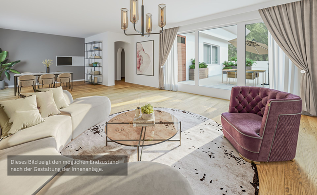 Wohnzimmer renovierter Zustand