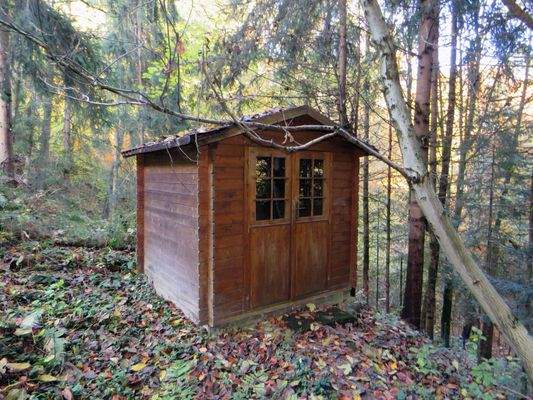 Geräteschuppen in Holzbauweise 