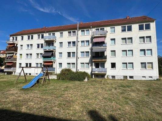 Objekt Weißandt Gölzau Rückseite; Straße der Chemiearbeiter 4-6