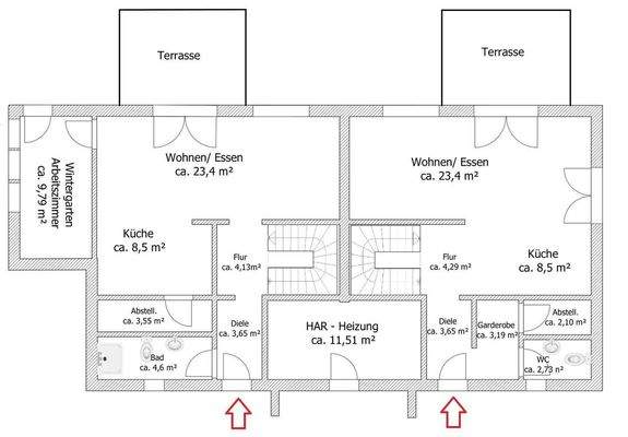 Grundriss Erdgeschoss