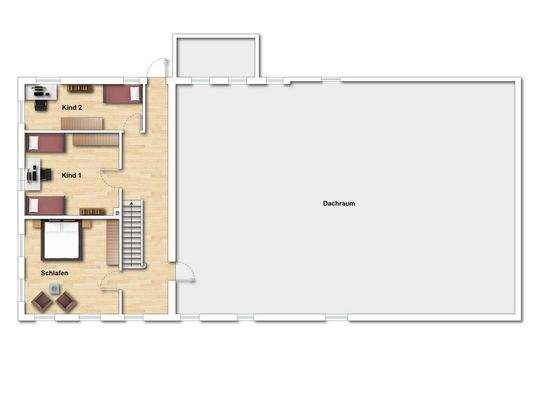 Grundriss OG (nicht maßstabsgetreu - kann vom Original abweichen) 