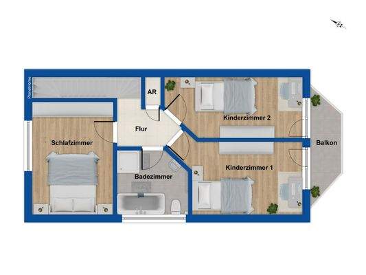 Grundriss Obergeschoss