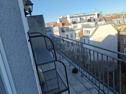 Ansicht - Moderne 2 Zimmer Wohnung mit großem Balkon und Weitblick Miete 4. Bezirk Wien