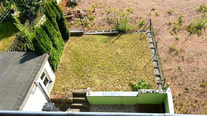 Garten mit Wäscheplatz